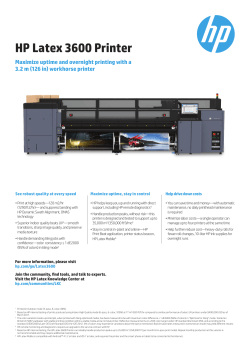 HP Latex 3600 Printer