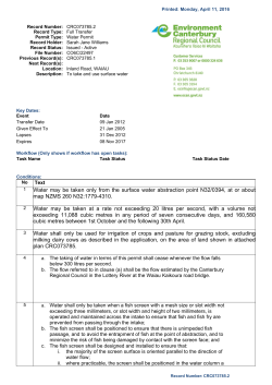 Our Ref - Environment Canterbury