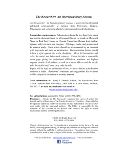 Creative Arts, Summer 2012, Volume 25, Number 2