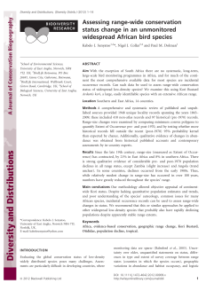 Assessing rangewide conservation status change in an unmonitored