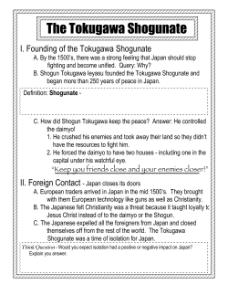 The Tokugawa Shogunate