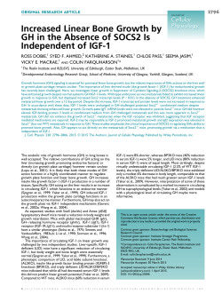 Increased linear bone growth by GH in the absence of SOCS2 is