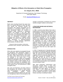 Mitigation of Effects of the Atmosphere on Radio
