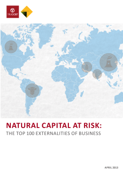 natural capital at risk - Natural Capital Coalition