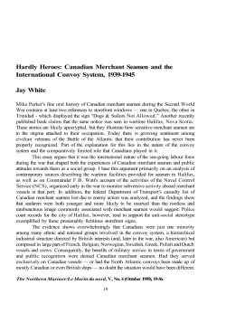 Hardly Heroes - Canadian Nautical Research Society