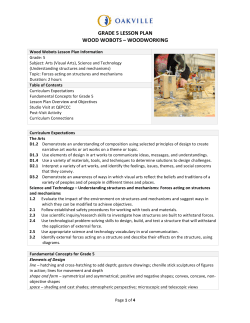 Grade 5 Sculpture - Wood Wobots (ArtsSciTec)
