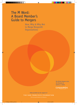The M Word: A Board Member`s Guide to Mergers