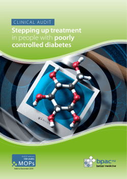 Stepping up treatment in people with poorly controlled diabetes