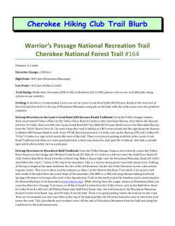on the Warriors Passage Trail