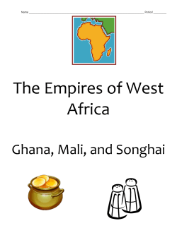 The Empires of West Africa - Brookings School District