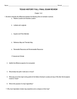 texas history fall final exam review