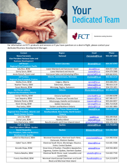 For information on FCT`s products and services or if you have