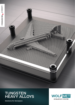 TUNGSTEN HEAVY ALLOYS