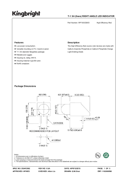 T-1 3/4 (5mm) RIGHT ANGLE LED INDICATOR Features