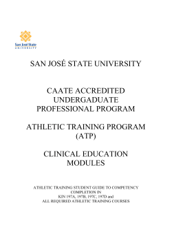 competency manual  - San Jose State University