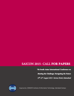 Call For Papers Click here for details