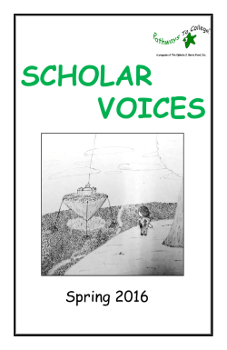scholar voices - Pathways to College
