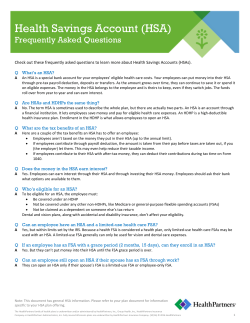 HSA - HealthPartners