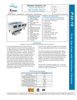 P30-18 - Ultrafryer