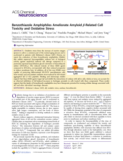 Benzothiazole Amphiphiles Ameliorate Amyloid