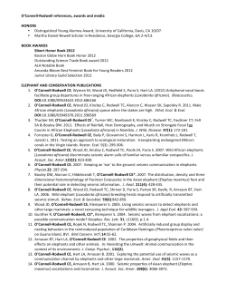 O`Connell-‐Rodwell references, awards and