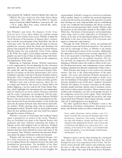 The Magnetic North: Notes from the Arctic Circle, by Sara Wheeler