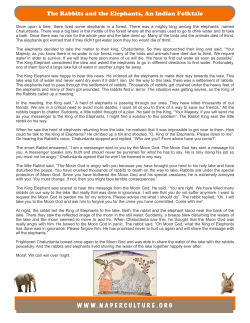 The Rabbits and the Elephants, An Indian Folktale W W W