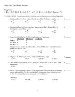 Math 1342 Final Exam Review.tst