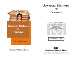 advanced methods of teaching