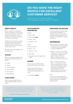 do you have the right people for excellent customer service?