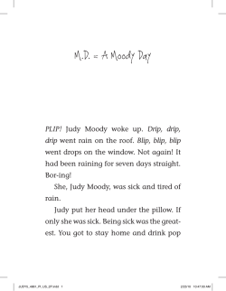 M.D. = A Moody Day