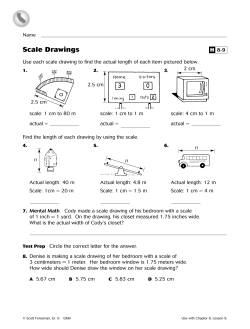 Scale Drawings