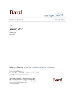 January 2013 - Bard Digital Commons