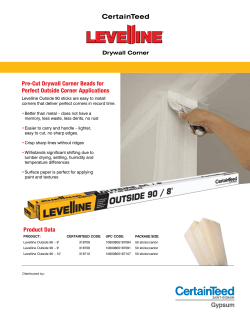 Levelline Sticks Sell Sheet