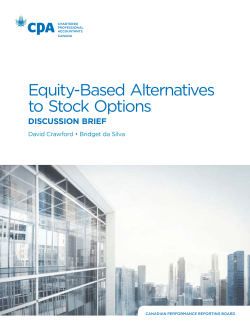 Equity-based Alternatives to Stock Options