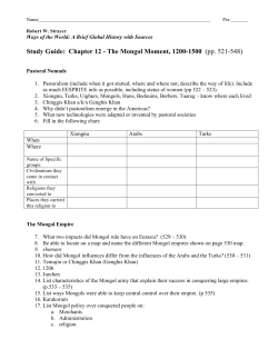 Ch 12 Mongols