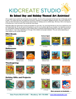 No School Day and Holiday Themed Art Activities!