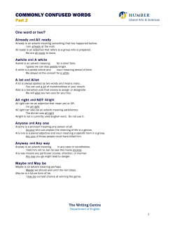 commonly confused words