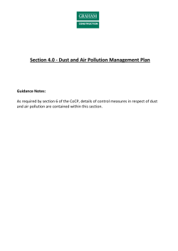 Dust and Air Pollution Management Plan