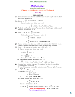 Exercise 13.3 - Tiwari Academy