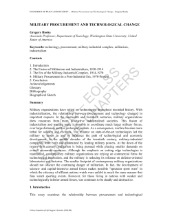 Military Procurement and Technological Change