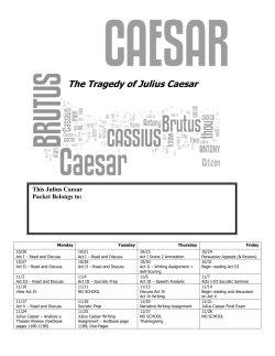 The Tragedy of Julius Caesar