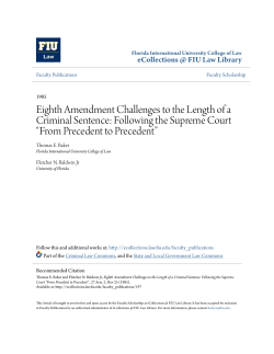 Eighth Amendment Challenges to the Length of a Criminal Sentence