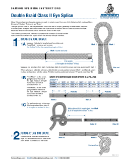Double Braid Class II Eye Splice