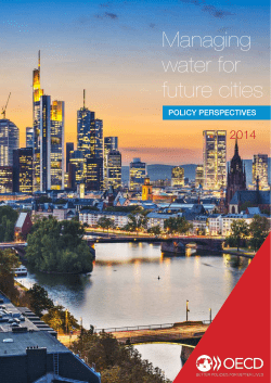 Managing water for future cities