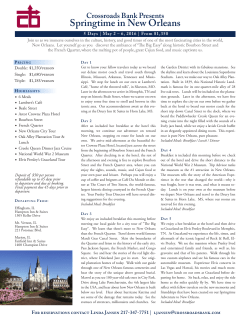 Springtime in New Orleans