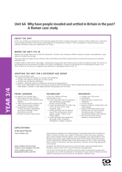 Unit 6A Why have people invaded and settled in Britain