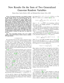 New Results On the Sum of Two Generalized Gaussian Random