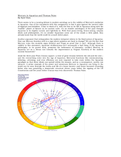 Mercury in Aquarius and Thomas Paine By Kyle Ukes