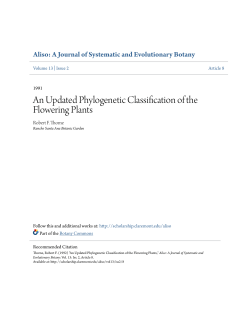 An Updated Phylogenetic Classification of the Flowering Plants